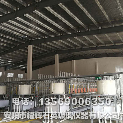 大型一拖二石英玻璃硫酸提纯设备