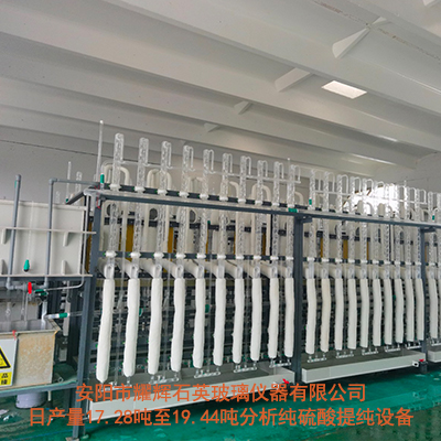 日产量17.28吨至19.44吨分析纯硫酸提纯设备